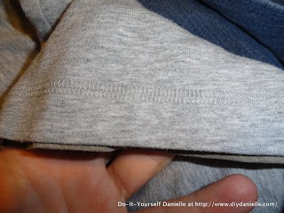 Hemming sweatpants. Removing the old hem.