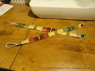 Straps used for toy tethers.