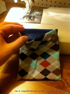 Making a pocket for the organizer.