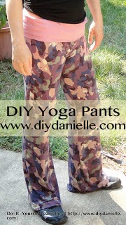 Yoga Pants in Pink and Purple Camo