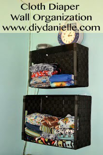 How to organize cloth diapers