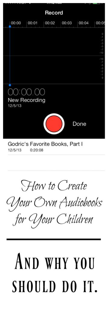 DIY Audiobooks for Children