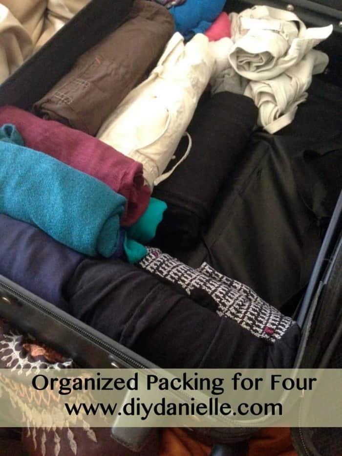 how to pack for a family of four