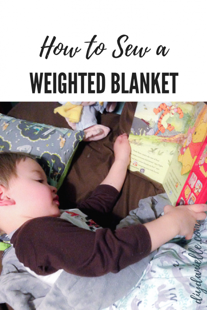 Easy diy weighted discount blanket