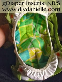 How to make your own newborn/small size gDiaper inserts