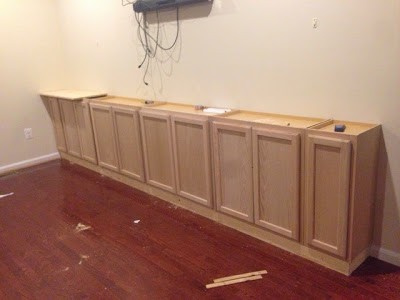 Using A Cabinet Base For A Diy Built In Entertainment Center Diy