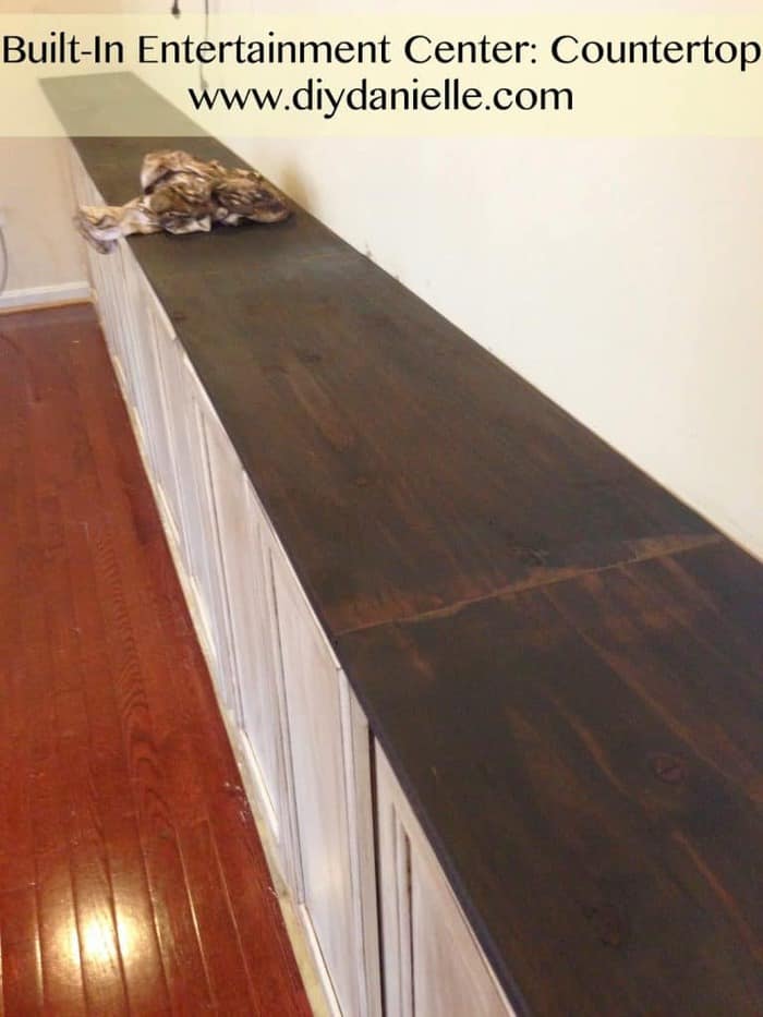 Staining a wood countertop