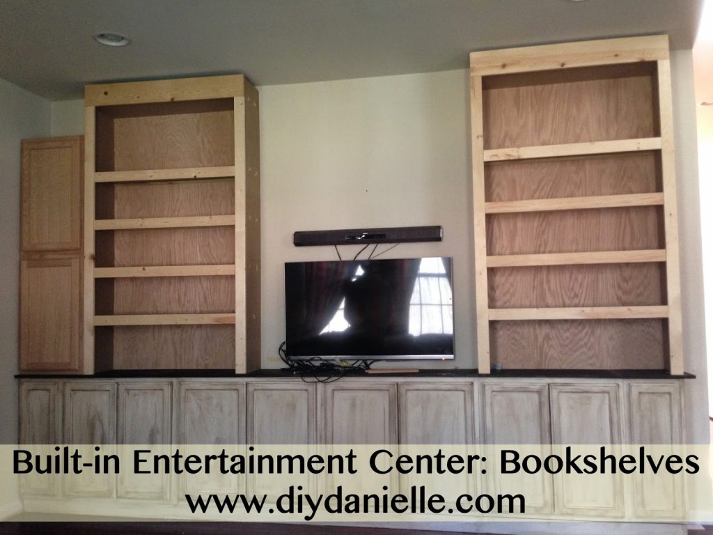 How to make bookshelves for your built-in entertainment center.