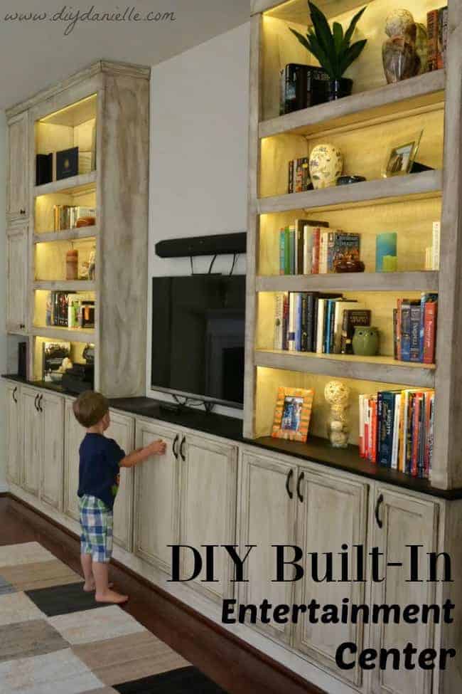 DIY Built-In Entertainment Center: Final Reveal - DIY Danielle