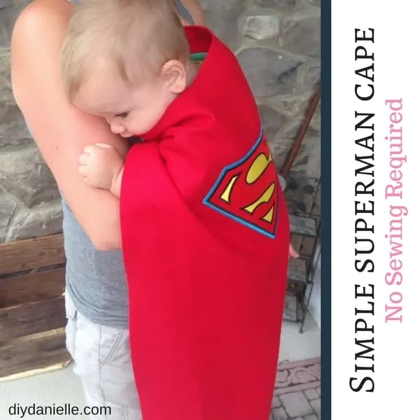How to make a superhero cape without sewing. Super easy project for children!