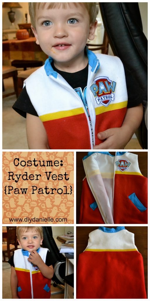 How I made a Ryder costume for my son for Halloween. I love costumes!
