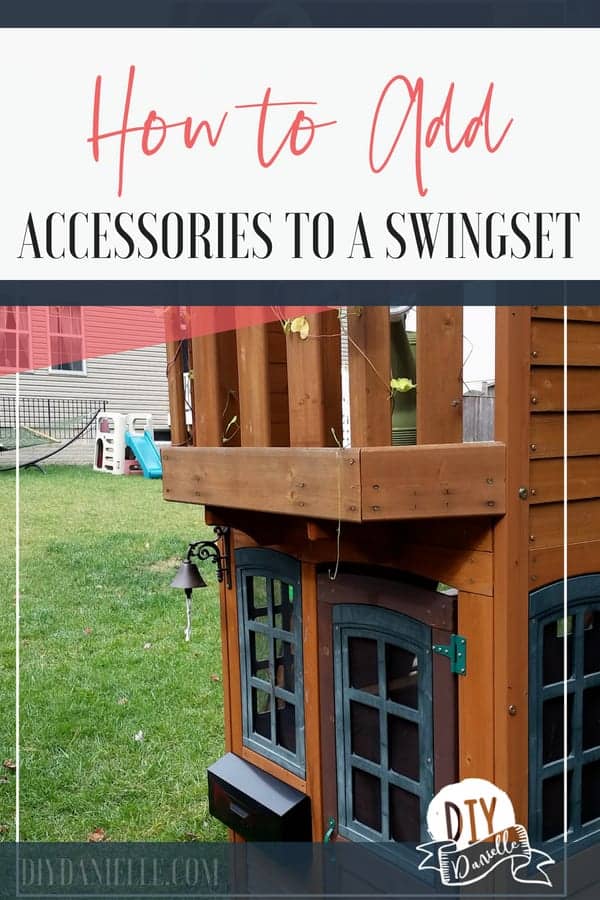 How to add custom swingset accessories without breaking the bank. These are such fun ideas for kids!