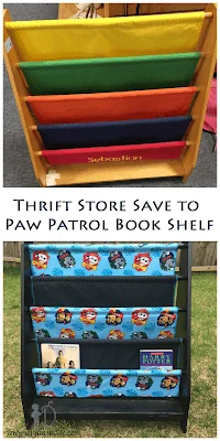  Paw Patrol Inspired Bookshelf Makeover