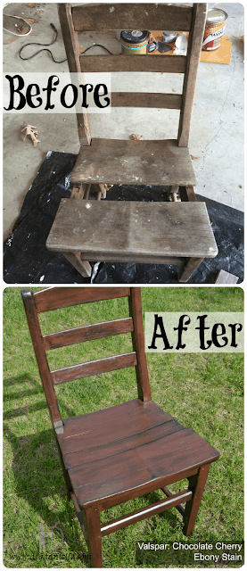 How to update an old wooden chair.