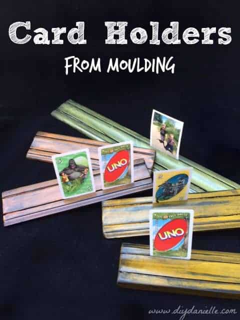 How to make your own card holders from wood moulding.