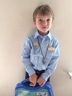 DIY Kid's Cop Costume 