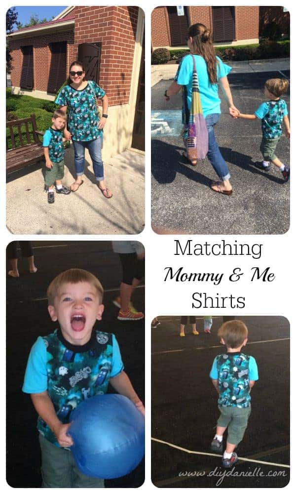 I made these matching shirts for my son and I. He loves his Dr. Who shirt! #sewing #kids