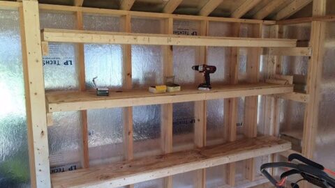 DIY Storage Shelving for Our Shed - DIY Danielle®