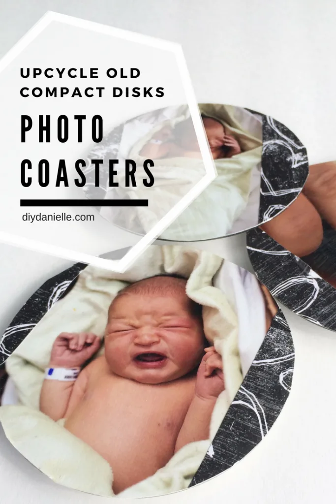DIY Photo Coasters Using Upcycled CDs