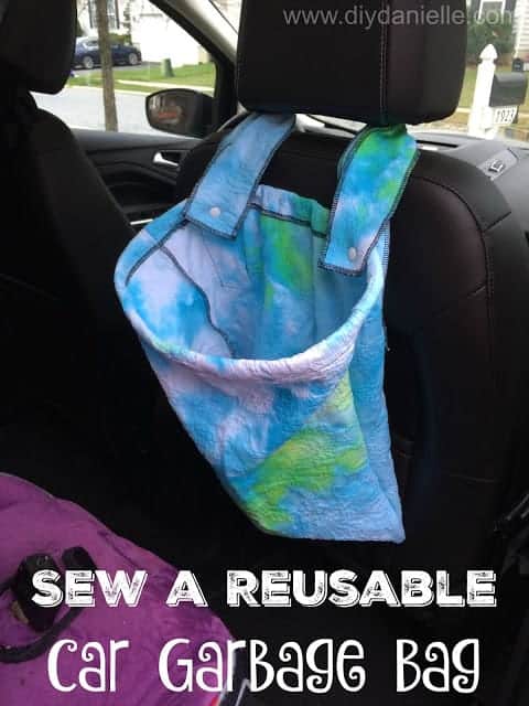 diy reusable car garbage bag