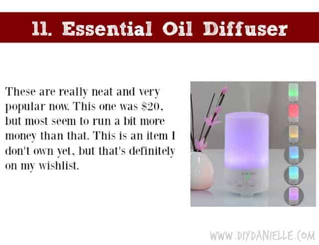 Holiday Gift Idea for Adults: Essential Oil Diffuser 