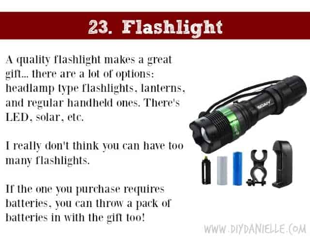 Holiday Gift Idea for Adults: Flashlight