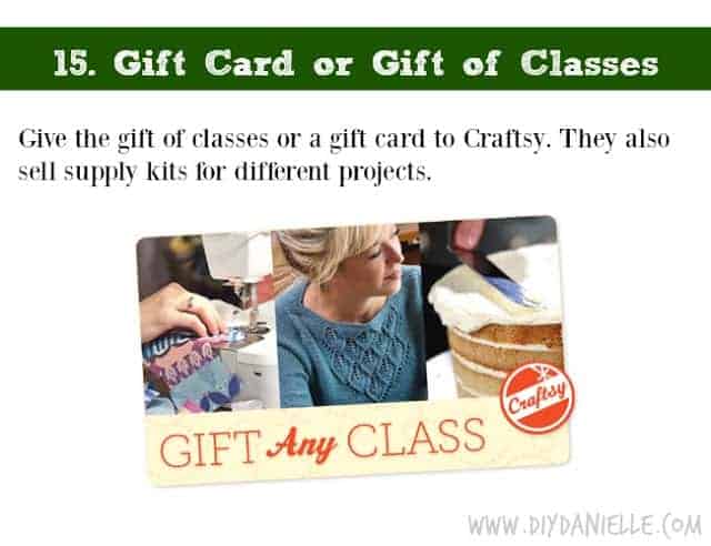 Holiday DIY Gift Guide: Craftsy Gift Card