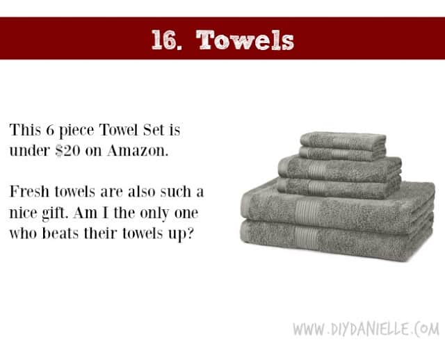 Holiday Gift Idea for Adults: Towels