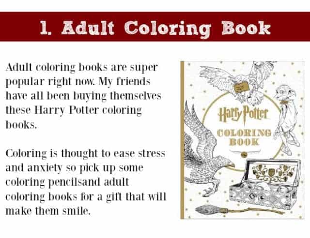 Holiday Gift Idea for Adults: Adult Coloring Book