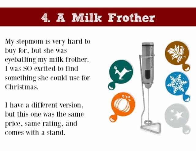 Holiday Gift Idea for Adults: Milk Frother