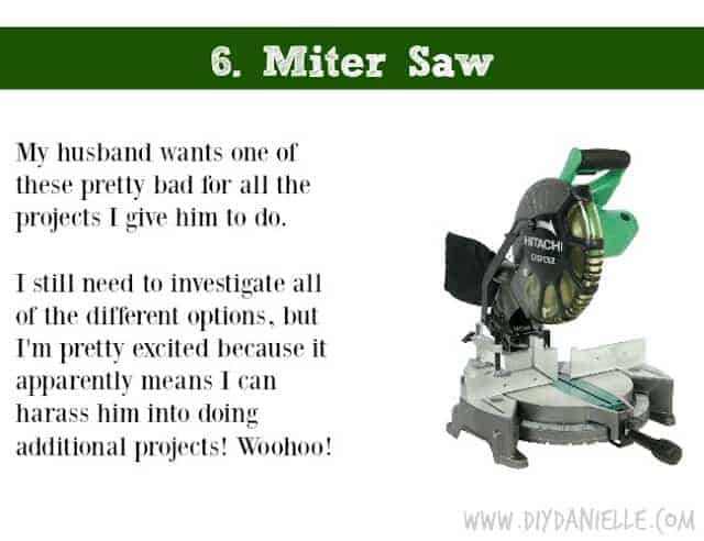 Holiday DIY Gift Guide: Miter Saw