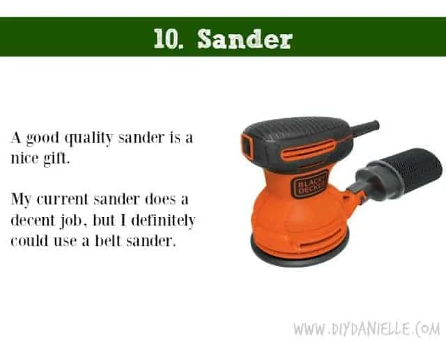 Holiday DIY Gift Guide: Sander