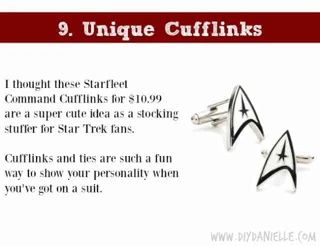 Holiday Gift Idea for Adults: Unique Cufflinks