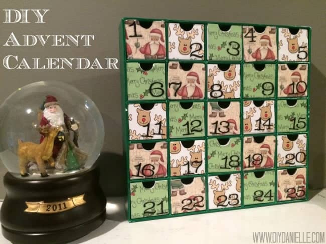 Make your own easy DIY advent calendar. 