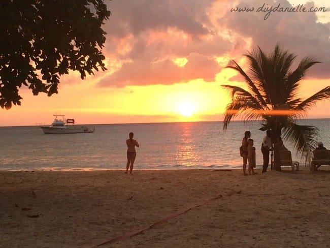 Beach sunset.