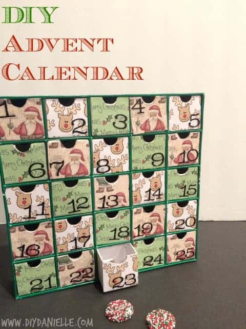 Make your own easy DIY advent calendar. 