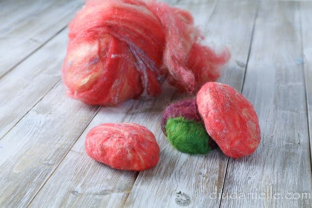 DIY felt soap.