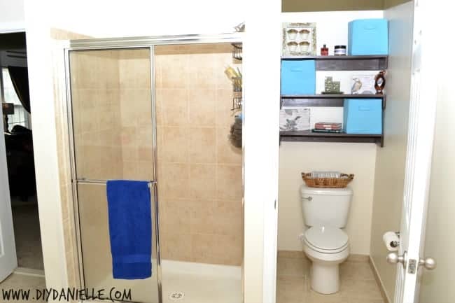 Shelving and Decor for Organizing a Small Toilet Room