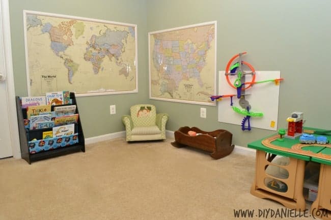 basement map decor