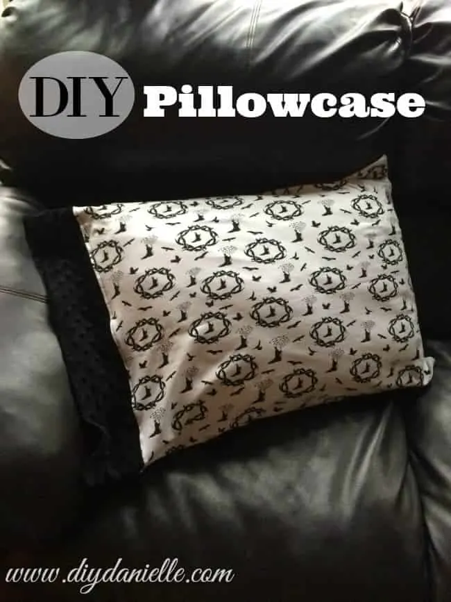 Sew a DIY pillowcase made from knit fabric.