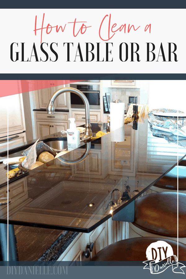 Learn how to clean a glass table or bar, as well as how to do less cleaning in the future.