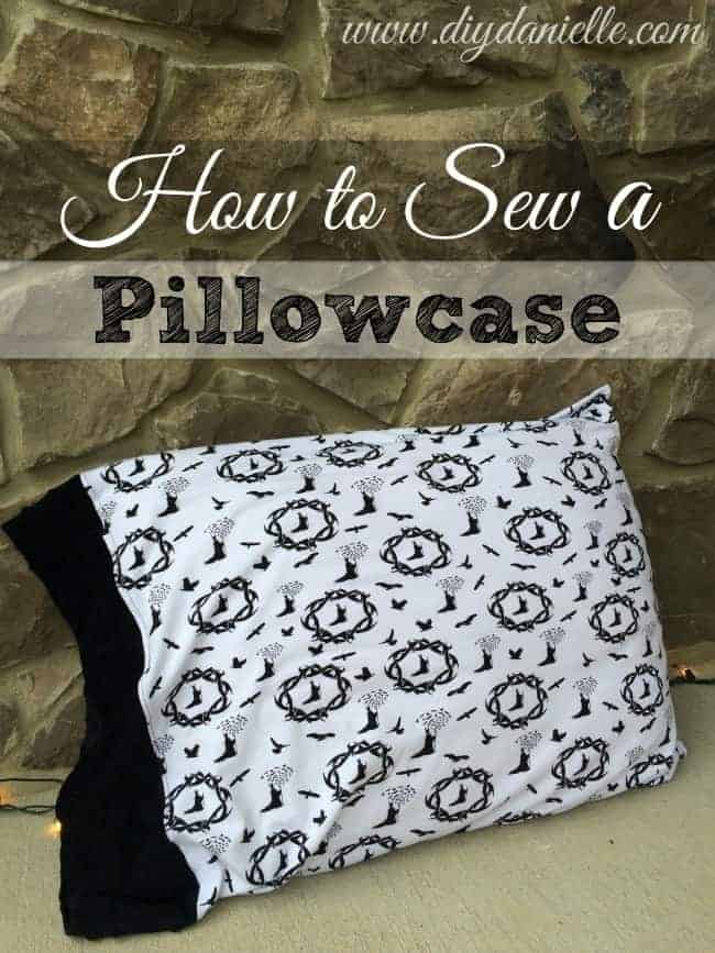 How to Sew a Pillowcase from Knit Fabric DIY Danielle®