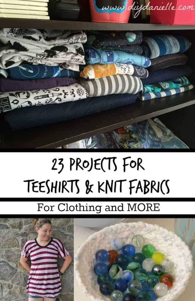 23 Projects to make with t-shirt fabric and other knit fabrics!