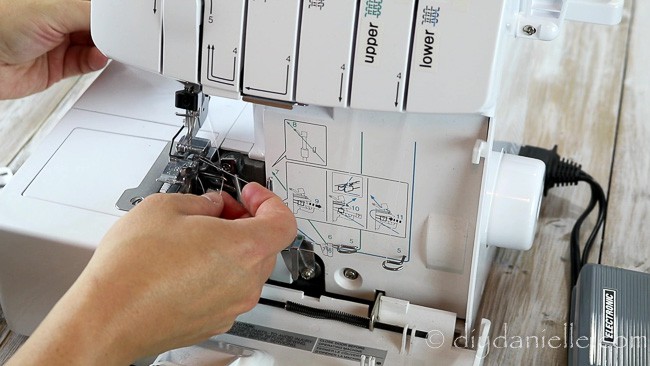 How to Thread a Brother 1034D Serger - DIY Danielle®