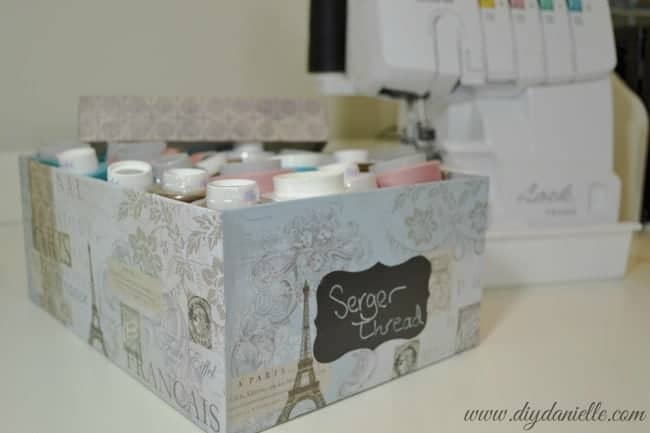 How to store serger thread.