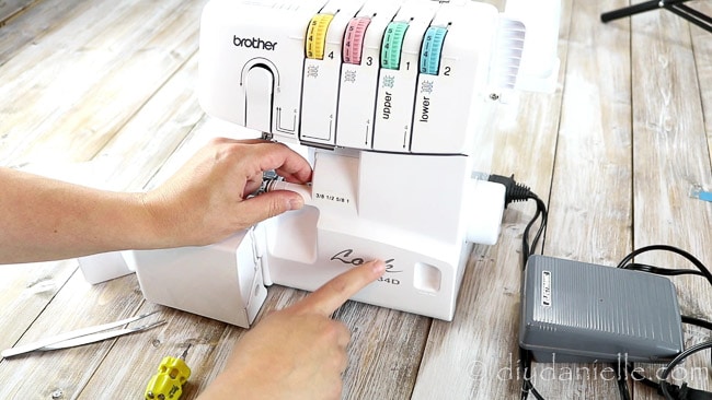 How to Thread a Brother 1034D Serger - DIY Danielle®