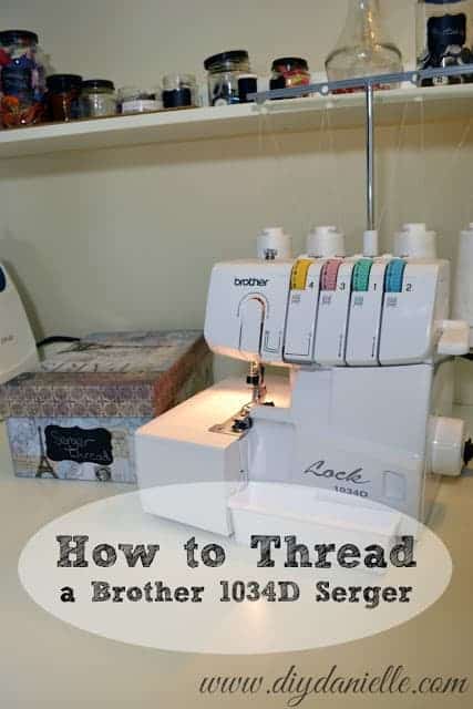 How to thread the Brother 1034d serger