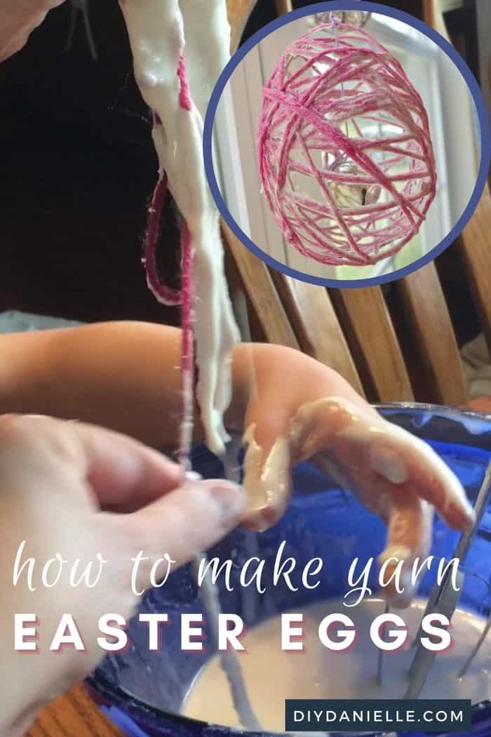 Making paper mache easter eggs