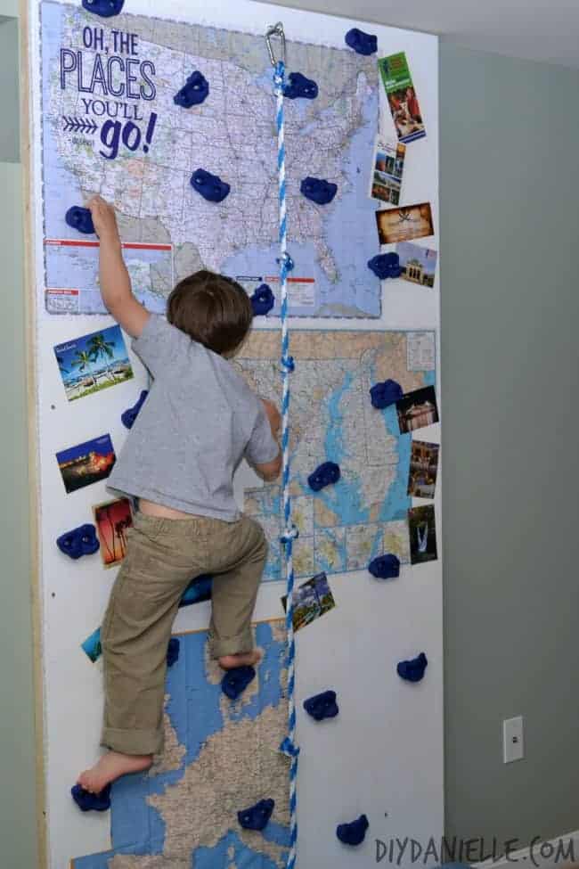 DIY Rock Climbing Wall for Kids