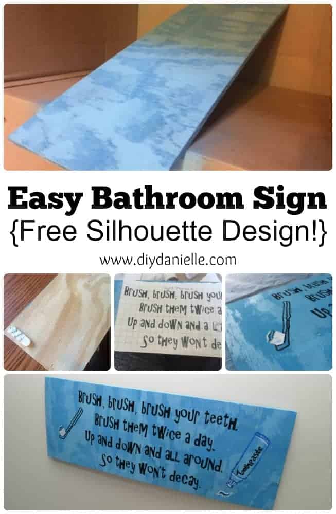 DIY Child's Bathroom Sign